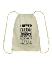 Unit Clerk Life Drawstring Bag tile