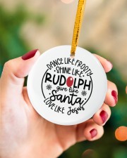 Dance Like Frosty Circle ornament - single (porcelain) aos-circle-ornament-single-porcelain-lifestyles-09