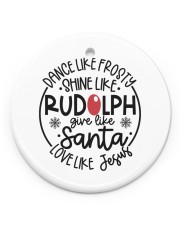 Dance Like Frosty Circle ornament - single (porcelain) front