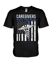 Caregiver V-Neck T-Shirt tile