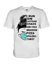 Phlebotomist V-Neck T-Shirt tile