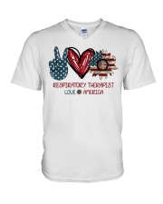 Respiratory Therapist V-Neck T-Shirt tile
