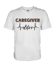 Caregiver V-Neck T-Shirt tile
