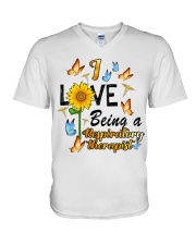 Respiratory Therapist - RT V-Neck T-Shirt tile