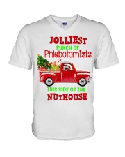 Phlebotomist V-Neck T-Shirt tile