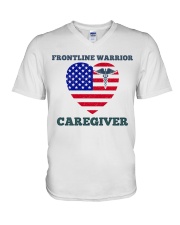 Caregiver V-Neck T-Shirt tile