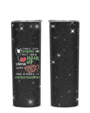 Patient Transport Glitter Tumbler tile