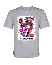 Caregiver V-Neck T-Shirt tile
