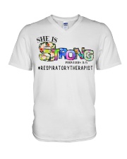 Respiratory Therapist - RT V-Neck T-Shirt tile