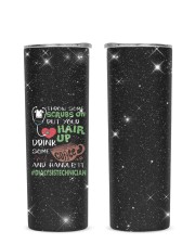 Dialysis Technician Glitter Tumbler tile
