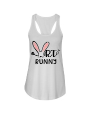 Respiratory Therapist - RT Bunny Easter Ladies Flowy Tank tile