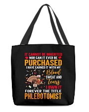 Phlebotomist All-Over Tote tile