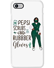 Soft drink scrubs and rubber gloves Phone Case tile