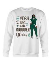 Soft drink scrubs and rubber gloves Crewneck Sweatshirt tile