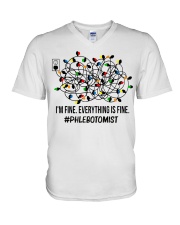 Phlebotomist V-Neck T-Shirt tile
