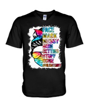 Phlebotomist V-Neck T-Shirt tile