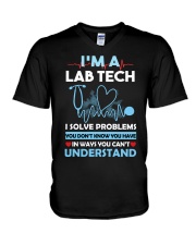 Lab Tech - Laboratory Technician V-Neck T-Shirt tile