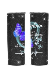 Caregiver Glitter Tumbler tile