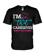 Caregiver V-Neck T-Shirt tile