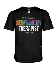 Respiratory Therapist Custom Shirt V-Neck T-Shirt tile