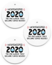 Housekeeper Circle ornament - 3 pieces (porcelain) front