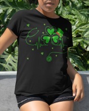 St Patricks Day Clover Heartbeat Irish Nurse Shamrock Classic T-Shirt apparel-classic-tshirt-lifestyle-front-234