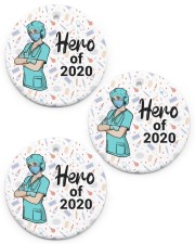 Hero of 2020 Circle ornament - 3 pieces (porcelain) front