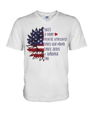 Dental Hygienist V-Neck T-Shirt tile