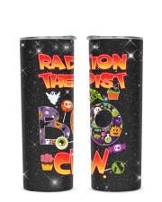 Radiation Therapist Glitter Tumbler tile
