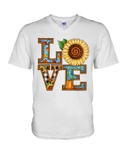 Autumn Love Graphic V-Neck T-Shirt tile