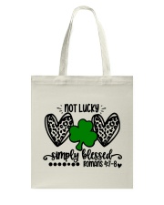Not Lucky Simply Blessed Tote Bag tile