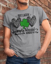 Not Lucky Simply Blessed Classic T-Shirt apparel-classic-tshirt-lifestyle-26
