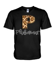 Phlebotomist V-Neck T-Shirt tile