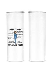 Lab Tech - Laboratory Technician Glitter Tumbler tile