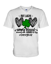 Caregiver V-Neck T-Shirt tile