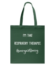 Respiratory Therapist Tote Bag tile