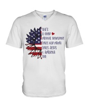 MEDICAL TRANSPORT V-Neck T-Shirt tile