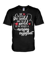 Nursing Assistant V-Neck T-Shirt tile
