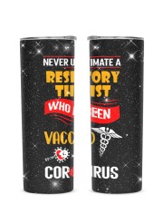 Respiratory Therapist - RT Glitter Tumbler tile