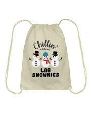 Lab Christmas Drawstring Bag tile