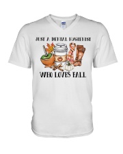 Dental Hygienist V-Neck T-Shirt tile