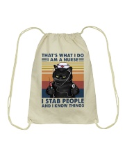 Cat Lady 2 Drawstring Bag tile