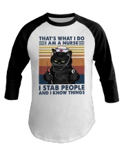 Cat Lady 2 Baseball Tee tile