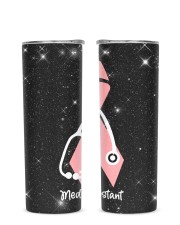 Medical Assistant - MA Glitter Tumbler tile
