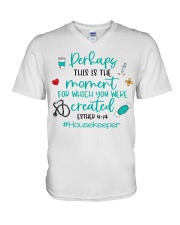 Housekeeper V-Neck T-Shirt tile