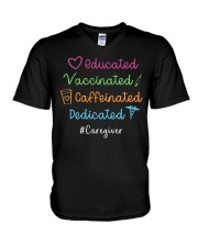 Caregiver V-Neck T-Shirt tile
