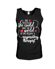 Respiratory Therapist Unisex Tank tile