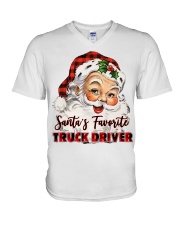 Truck Driver V-Neck T-Shirt tile
