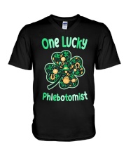 Phlebotomist V-Neck T-Shirt tile
