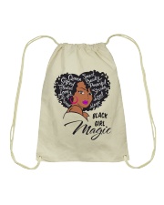 Dark skin Drawstring Bag tile